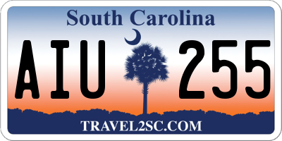 SC license plate AIU255
