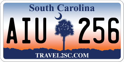 SC license plate AIU256