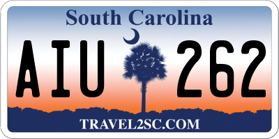 SC license plate AIU262