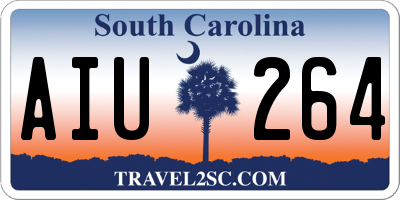 SC license plate AIU264