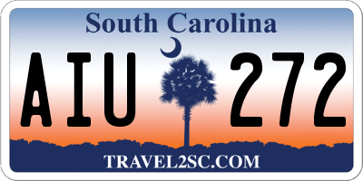 SC license plate AIU272