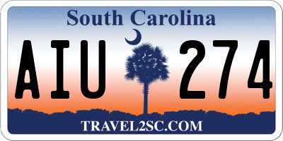 SC license plate AIU274