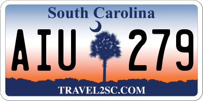 SC license plate AIU279