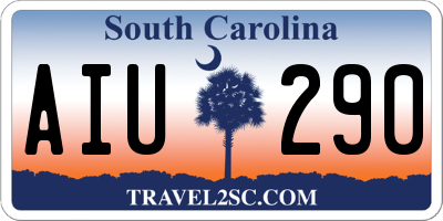 SC license plate AIU290