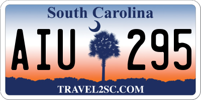 SC license plate AIU295