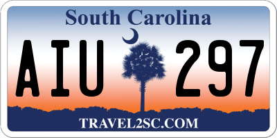 SC license plate AIU297