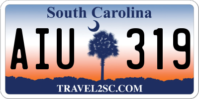 SC license plate AIU319