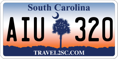 SC license plate AIU320