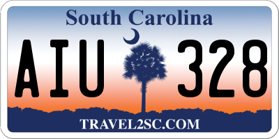 SC license plate AIU328
