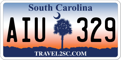 SC license plate AIU329