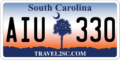 SC license plate AIU330