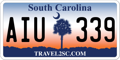 SC license plate AIU339