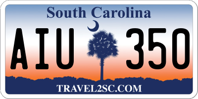 SC license plate AIU350