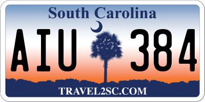 SC license plate AIU384