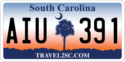SC license plate AIU391