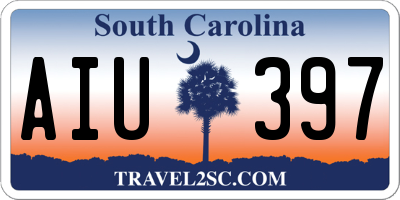 SC license plate AIU397