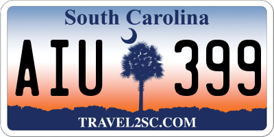 SC license plate AIU399