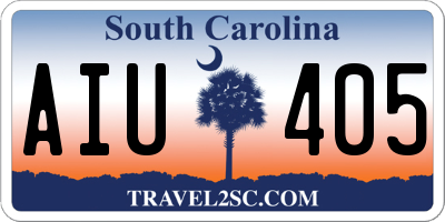 SC license plate AIU405