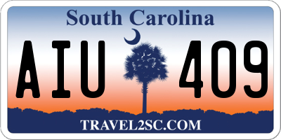 SC license plate AIU409