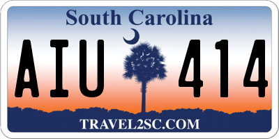 SC license plate AIU414