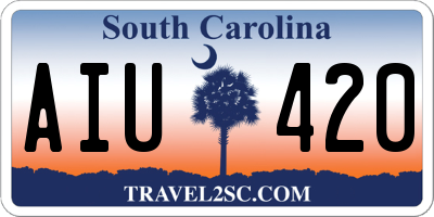 SC license plate AIU420