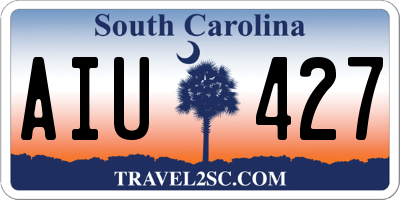 SC license plate AIU427