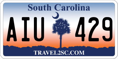 SC license plate AIU429