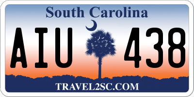 SC license plate AIU438