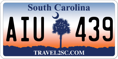 SC license plate AIU439
