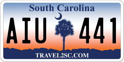 SC license plate AIU441