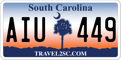 SC license plate AIU449