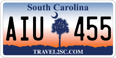 SC license plate AIU455