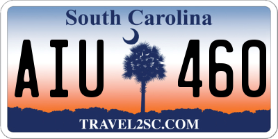 SC license plate AIU460