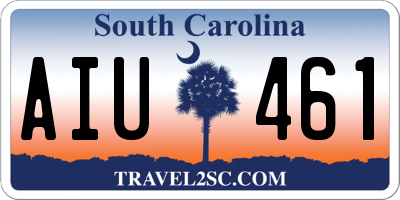 SC license plate AIU461