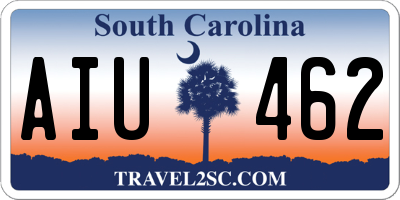 SC license plate AIU462