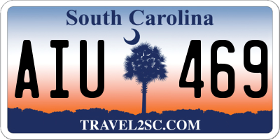 SC license plate AIU469