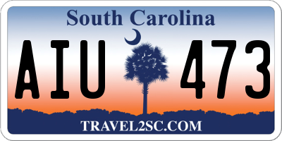 SC license plate AIU473