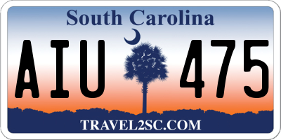 SC license plate AIU475
