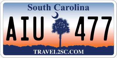 SC license plate AIU477