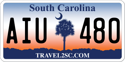SC license plate AIU480