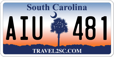 SC license plate AIU481