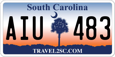 SC license plate AIU483