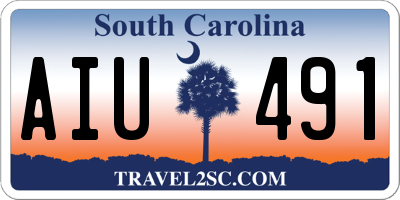 SC license plate AIU491