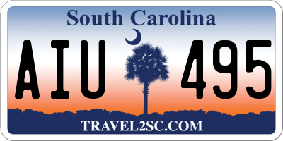 SC license plate AIU495