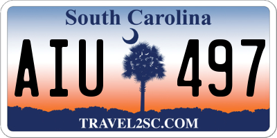SC license plate AIU497