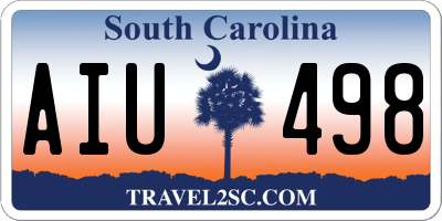 SC license plate AIU498
