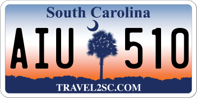 SC license plate AIU510