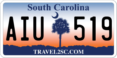 SC license plate AIU519