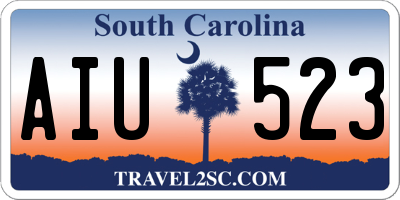 SC license plate AIU523