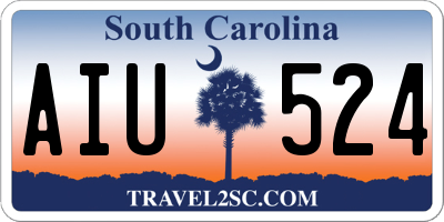 SC license plate AIU524